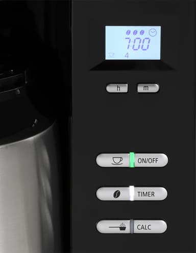 Melitta AromaFresh RWT Therm kaffemaskin MEL22225 (stål/sort)
