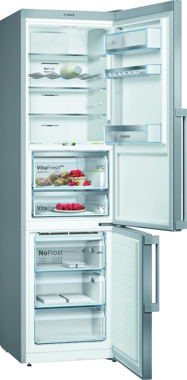 Bosch Serie 8 kombiskap KGF39PIDP (rustfritt stål)