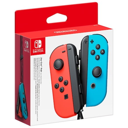Nintendo Switch Joy-Con kontrollpar (neon rød+blå)
