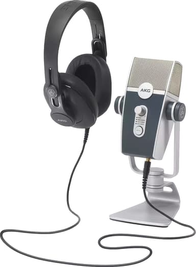 AKG Podcaster Essentials mikrofon/hodetelefoner samlepakke