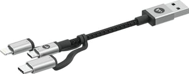 Mophie 3-in-1 ladekabel 1 m (sort)