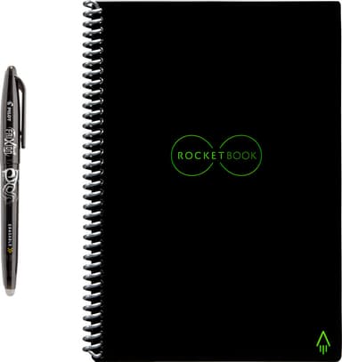 Rocketbook Core Executive gjenbrukbar notatbok A5 (infinity black)