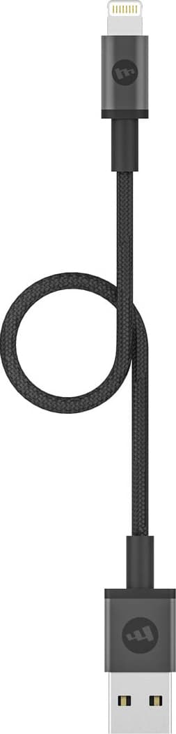 Mophie USB-A to Lightning ladekabel 9 cm (sort)