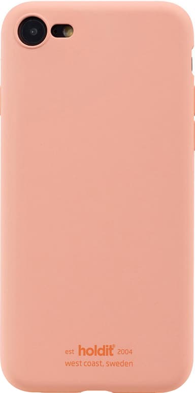 Holdit iPhone SE Gen. 2/8/7 silikondeksel (pink peach)