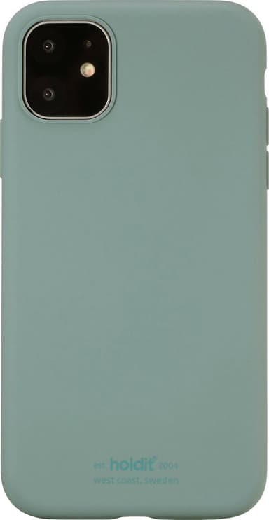 Holdit iPhone 11/XR silikondeksel (mosegrønn)