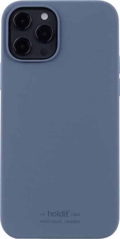 Holdit iPhone 12/12 Pro silikondeksel (stillehavsblå)