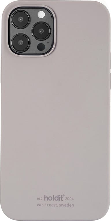 Holdit iPhone 12/12 Pro silikondeksel (taupe)