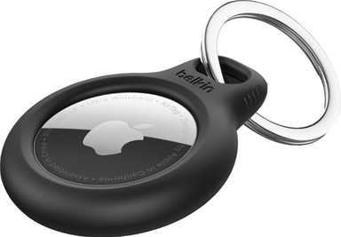 Belkin AirTag sikker holder med nøkkelring (sort)