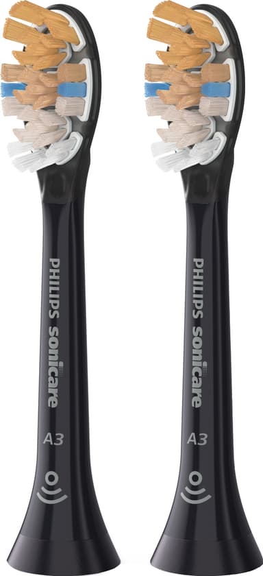 Philips Sonicare tannbørstehoder HX909211 (sort, 2-pakning)