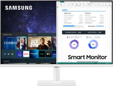 Samsung LS27AM501NUXEN 27" smartskjerm (hvit)