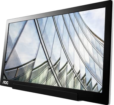 AOC I1601FWUX 15,6" bærbar PC-skjerm (sort)