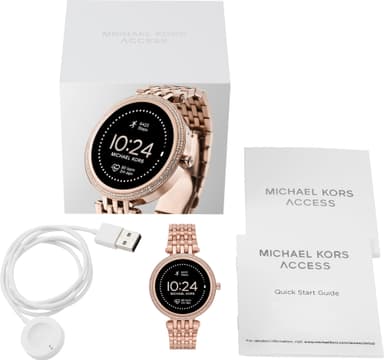 Michael Kors Gen 5E Darci 43mm smartklokke rustfri (pavé rose gold)