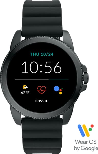 Fossil Gen 5E 44 mm smartklokke i rustfritt stål (sort)