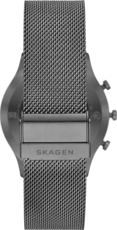 Skagen Jorn Hybrid HR smartklokke 42 mm (grå/stålmesh)