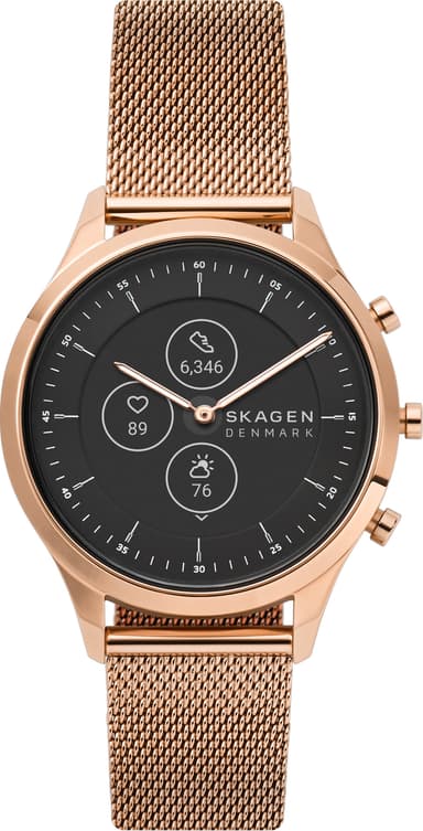 Skagen Jorn Hybrid HR smartwatch 38mm (rosegull/stålmesh)