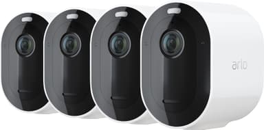 Arlo Pro 4 trådløst 2K QHD kamera 4-pakning (hvit)
