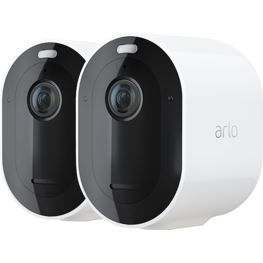 Arlo Pro 4 trådløst 2K QHD kamera 2-pakning (hvit)