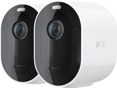 Arlo Pro 4 trådløst 2K QHD kamera 2-pakning (hvit)