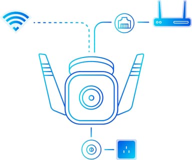 TP-Link C310 WiFi 3MP utendørs sikkerhetskamera
