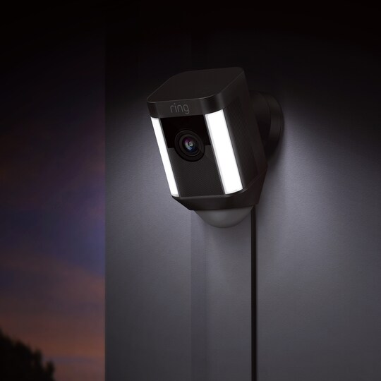 Ring Spotlight Cam kablet sikkerhetskamera (sort)
