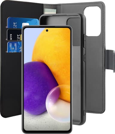 Puro 2-i-1 lommebokdeksel til Samsung Galaxy A72 (sort)