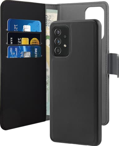 Puro 2-i-1 lommebokdeksel til Samsung Galaxy A72 (sort)