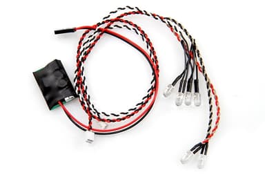 AX24257 LED Kontroller m/LEDs - 4 hvite, 2 rød
