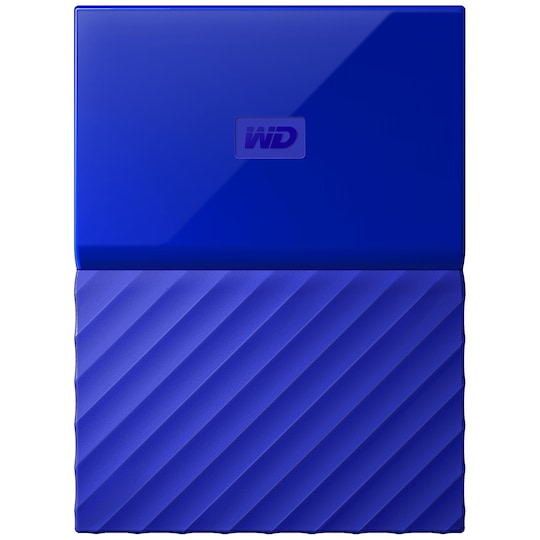 WD My Passport 2 TB bærbar harddisk (blå)