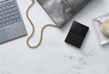 WD My Passport 2 TB bærbar harddisk (sort)