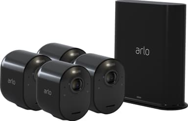 Arlo Ultra 2 4K trådløst sikkerhetskamerasystem 4-pakning (sort)