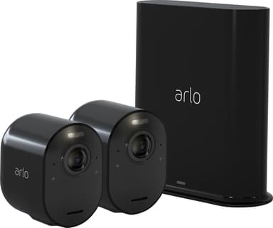 Arlo Ultra 2 4K trådløst sikkerhetskamerasystem 2-pakning (sort)