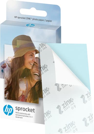 HP Paper Sprocket 2x3 polaroidfilm (20-pakning)