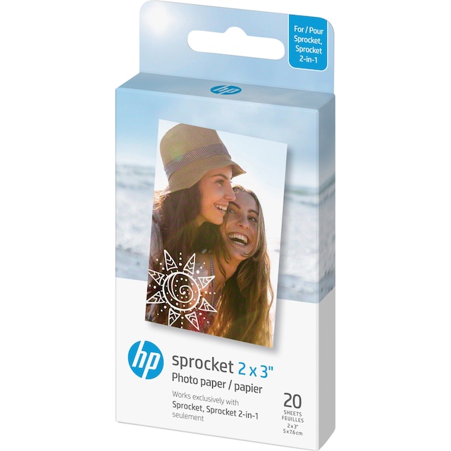 HP Paper Sprocket 2x3 polaroidfilm (20-pakning)