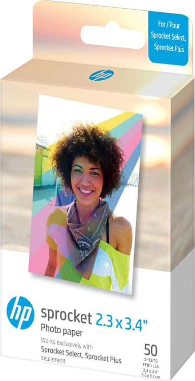 HP Paper Sprocket Select 2x3,4 polaroidfilm (50-pakning)