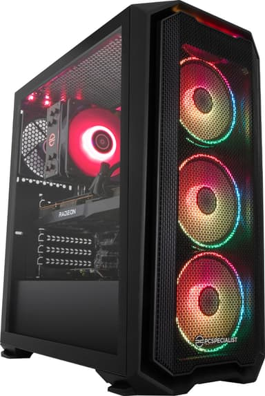 PCSpecialist Tornado A5 XTi R5-5/16/2512/6700XT stasjonær gaming-PC