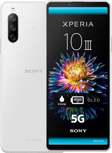 Sony Xperia 10 III - 5G smarttelefon 6/128GB (hvit)