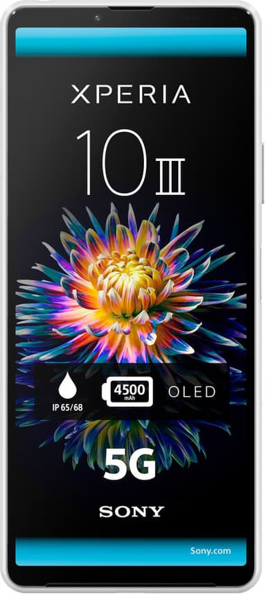 Sony Xperia 10 III - 5G smarttelefon 6/128GB (hvit)