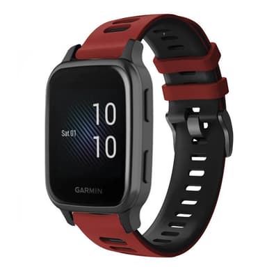 Twin Sport armbånd Garmin Venu Sq Music Edition - Rød/svart