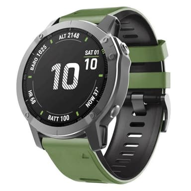 Twin Sport armbånd Garmin Fenix 6X - Grønn/svart