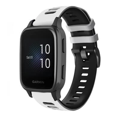 Twin Sport armbånd Garmin Venu Sq Music Edition - Hvit/svart