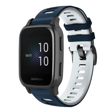 Twin Sport armbånd Garmin Venu Sq Music Edition - Blå/hvit