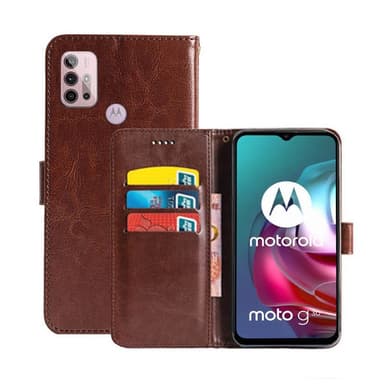 Lommebokdeksel 3-kort Motorola Moto G30  - brun