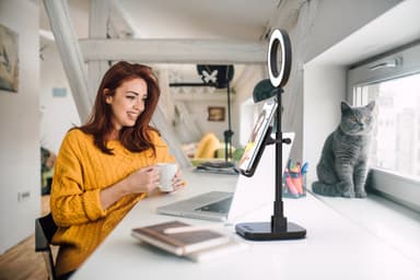 Digip Success smarttelefonstativ og LED-ringlys