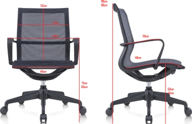 Zen Home 200 kontor- og gamingstol (sort)