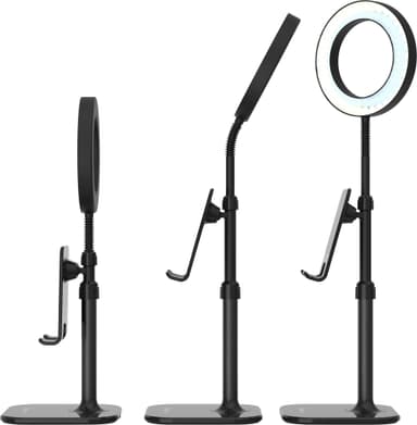 Digip Success smarttelefonstativ og LED-ringlys