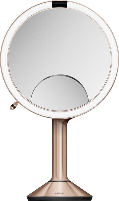 Simplehuman sensor trio smart sminkespeil (roségull)