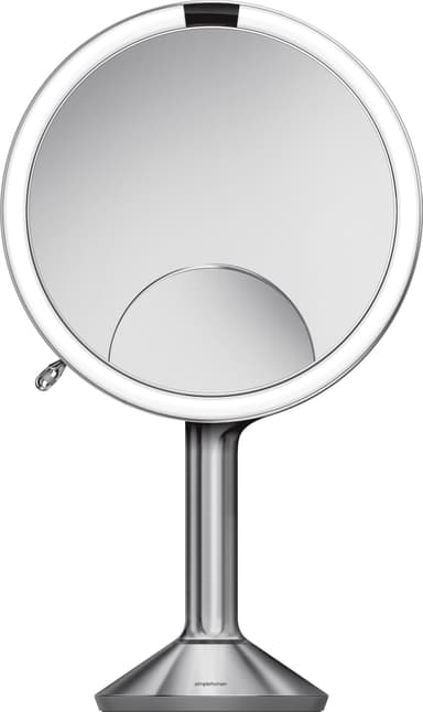 Simplehuman sensor trio smart sminkespeil (børstet stål)