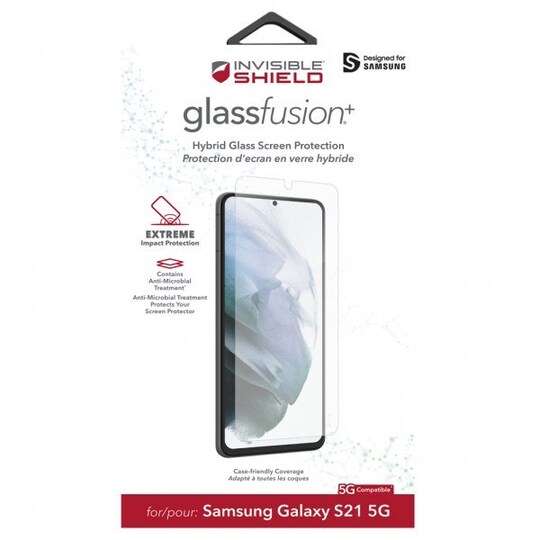 InvisibleShield GlassFusion+ for the Samsung Galaxy S21 Ultra 5G - ZAGG