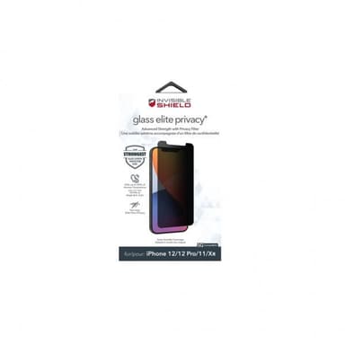 ZAGG InvisibleShield iPhone Xr/11/iPhone 12/12 Pro Skjermbeskytter Glass Elite Privacy+