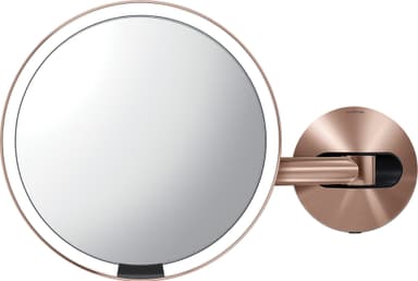 Simplehuman sensor smart sminkespeil med feste (rosegull)